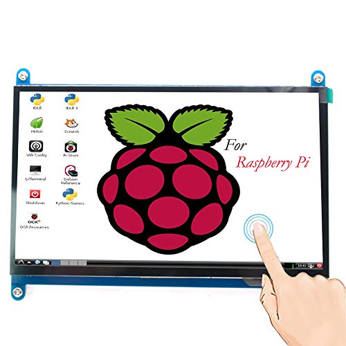 Pardarsey HDMI TFT LCD Display Monitor 7 Zoll 1024X600 HD Bildschirm mit Touch Funktion für Raspberry Pi B+/2B Raspberry Pi 3B von Pardarsey