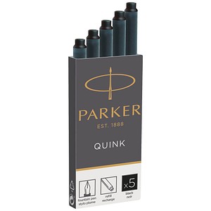 PARKER 1950382 Tintenpatronen für Füller schwarz 5 St. von Parker