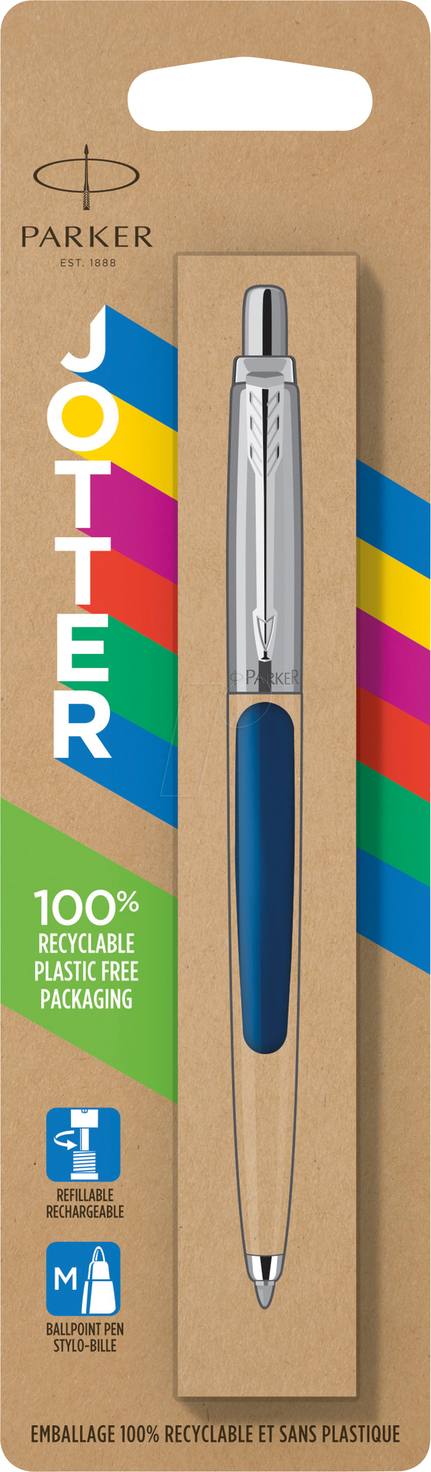 PARKER 2123427 - Kugelschreiber, blau, M, Jotter Originals dunkelblau von Parker