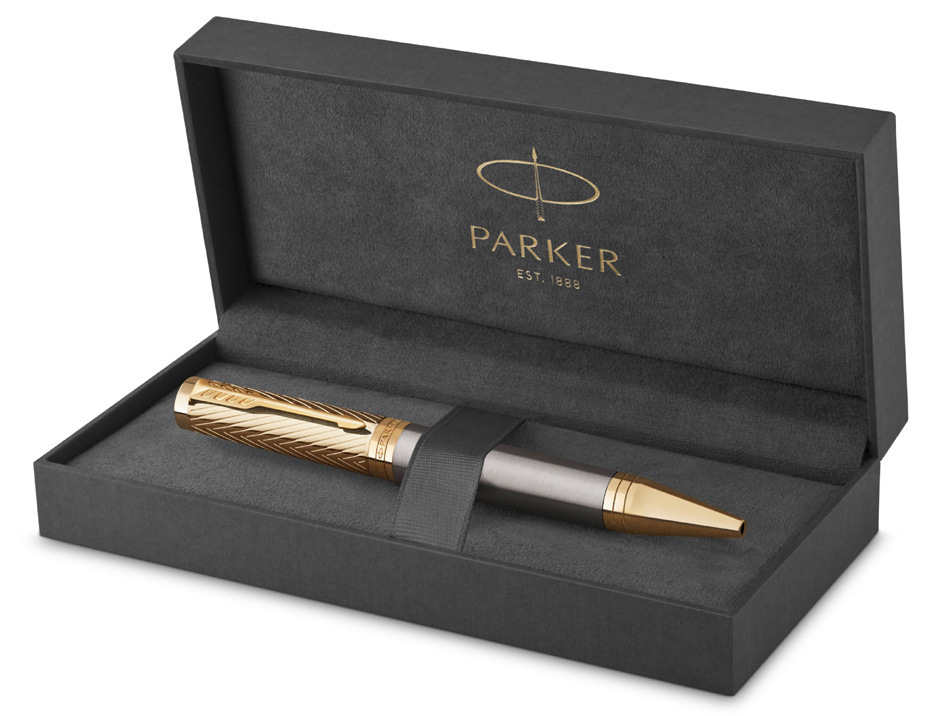 PARKER Drehkugelschreiber INGENUITY Arrow Grey Lacquer GT von Parker