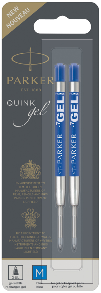 PARKER Gel-Mine, blau, Strichstärke: M, 2er Blister von Parker