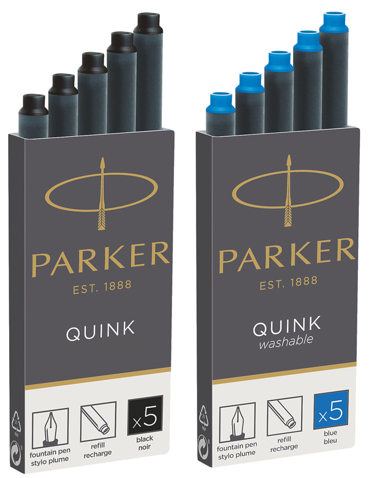 PARKER Großraum-Tintenpatronen QUINK, königsblau von Parker