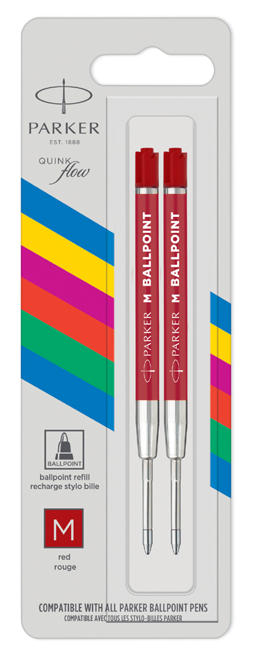 PARKER Kugelschreiber-Großraummine QUINKflow BASIC, rot von Parker