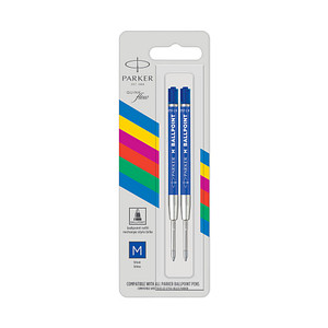 PARKER QUINKflow Basic Kugelschreiberminen M blau, 2 St. PARKER QUINKflow Basic Kugelschreiberminen M blau, 2 St. von Parker