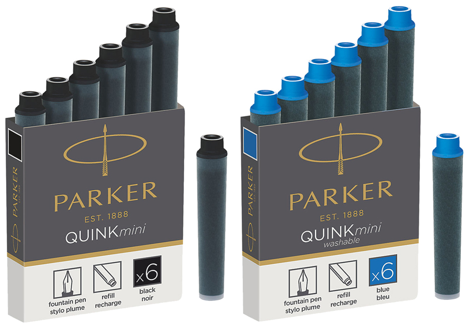 PARKER Tintenpatronen QUINKmini, schwarz, permanent von Parker