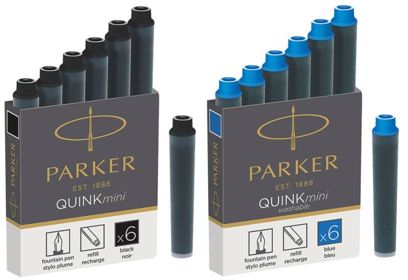 PARKER Tintenpatronen QUINKmini, schwarz, permanent von Parker