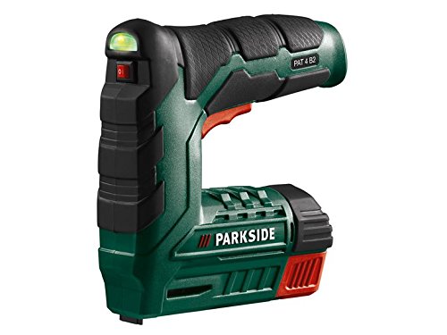 PARKSIDE Akkutacker Tacker | 4V (1300mAh) Li-Ion Akku Elektrotacker - Inklusive 1000 Klammern | PAT 4 B2 von SEA&ALP