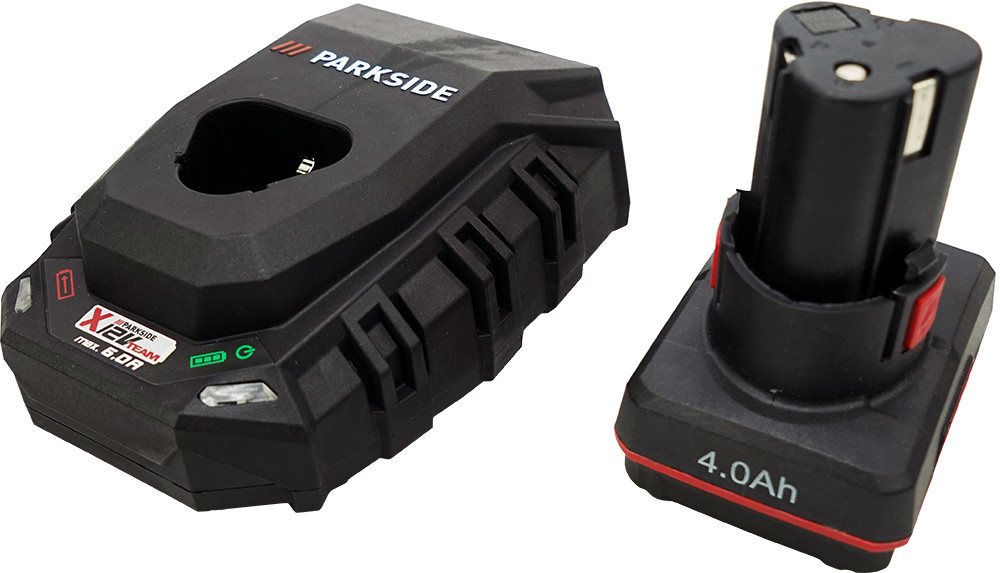 Parkside 12V 4Ah Akku + Parkside Performance 6A Ladegerät Akku-Set (12 V) von Parkside