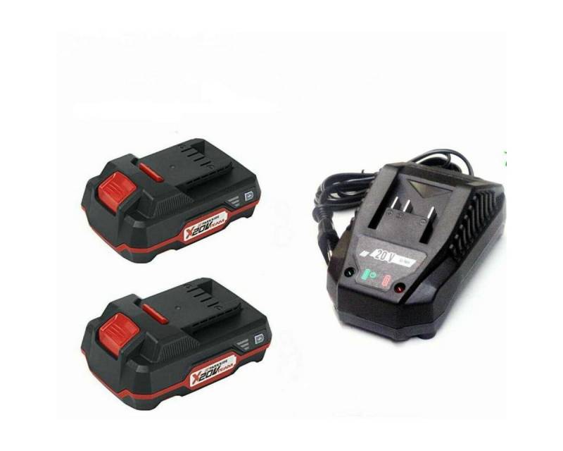 Parkside Starterset Parkside 2 x Akku 20 V 2.0 Ah PAP 20 und Ladegerät Akku Starter-Set von Parkside
