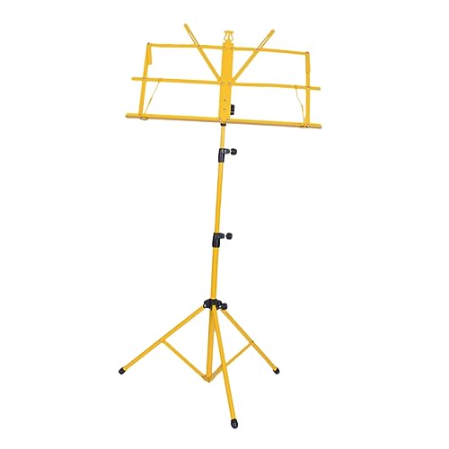 Parliky Blech Musikstativ notenständern metallbau gilbe Musikständer Klapphalterung Bücherregal tragbarer Laptopständer Tablet-Ständer Projektorständer halter für notenständer Yellow Parliky Blech Musikstativ notenständern metallbau gilbe Musikständer Klapphalterung Bücherregal tragbarer Laptopständer Tablet-Ständer Projektorständer halter für notenständer Yellow von Parliky