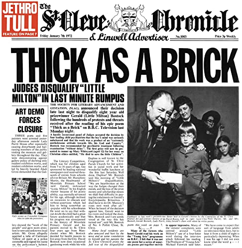Thick As a Brick (50th Anniversary Edition) [Vinyl LP] von PARLOPHONE