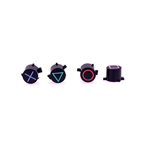 PartEGG Original OEM ABXY & Action Button Set für Sony PS4 DualShock 4 Controller, Schwarz von PartEGG