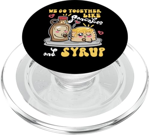 Wir gehen zusammen wie Pfannkuchen und Sirup PopSockets PopGrip für MagSafe von Partner Design Ideas For Couples In Love