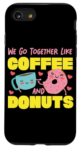 Wir passen zusammen wie Kaffee und Donuts Hülle für iPhone SE (2020) / 7 / 8 von Partner Design Ideas For Couples In Love