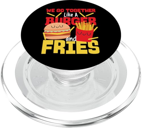 Wir passen zusammen wie ein Burger und Pommes PopSockets PopGrip für MagSafe von Partner Design Ideas For Couples In Love