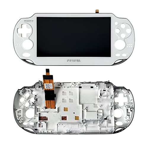 Partsatoz LCD-Display, Touchscreen, Digitizer, Glas, Montage mit Blende, Ersatz für PlayStation PS Vita PSV 1000 1001 PCH-1001 PCH-1101, Weiß Partsatoz LCD-Display, Touchscreen, Digitizer, Glas, Montage mit Blende, Ersatz für PlayStation PS Vita PSV 1000 1001 PCH-1001 PCH-1101, Weiß von Partsatoz