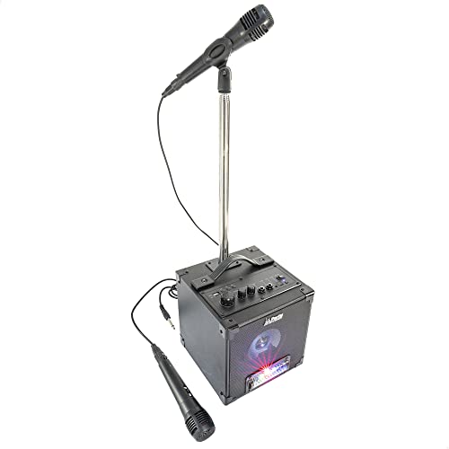 Party Light & Sound - PARTY-SINGTOGETHER - Schlagzeug Karaoke Set mit 2 Mikrofonen und Ständer - Schwarz Party Light & Sound - PARTY-SINGTOGETHER - Schlagzeug Karaoke Set mit 2 Mikrofonen und Ständer - Schwarz von Party Light & Sound