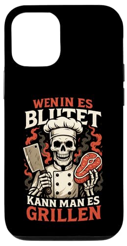Wenn Es Blutet Kann Man Es Grillen - Bratwurst Hülle für iPhone 12/12 Pro Wenn Es Blutet Kann Man Es Grillen - Bratwurst Hülle für iPhone 12/12 Pro von Party Sommer Grillen Grillabend Grillmeister
