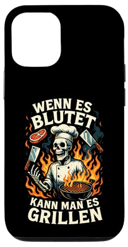 Wenn Es Blutet Kann Man Es Grillen - Bratwurst Hülle für iPhone 12/12 Pro Wenn Es Blutet Kann Man Es Grillen - Bratwurst Hülle für iPhone 12/12 Pro von Party Sommer Grillen Grillabend Grillmeister