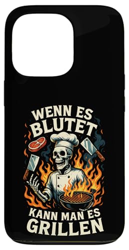 Wenn Es Blutet Kann Man Es Grillen - Bratwurst Hülle für iPhone 13 Pro Wenn Es Blutet Kann Man Es Grillen - Bratwurst Hülle für iPhone 13 Pro von Party Sommer Grillen Grillabend Grillmeister