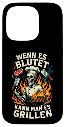 Wenn Es Blutet Kann Man Es Grillen - Bratwurst Hülle für iPhone 14 Pro Wenn Es Blutet Kann Man Es Grillen - Bratwurst Hülle für iPhone 14 Pro von Party Sommer Grillen Grillabend Grillmeister