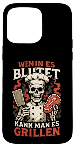 Wenn Es Blutet Kann Man Es Grillen - Bratwurst Hülle für iPhone 15 Pro Max Wenn Es Blutet Kann Man Es Grillen - Bratwurst Hülle für iPhone 15 Pro Max von Party Sommer Grillen Grillabend Grillmeister