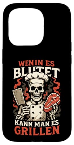 Wenn Es Blutet Kann Man Es Grillen - Bratwurst Hülle für iPhone 15 Pro Wenn Es Blutet Kann Man Es Grillen - Bratwurst Hülle für iPhone 15 Pro von Party Sommer Grillen Grillabend Grillmeister