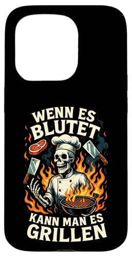 Wenn Es Blutet Kann Man Es Grillen - Bratwurst Hülle für iPhone 15 Pro Wenn Es Blutet Kann Man Es Grillen - Bratwurst Hülle für iPhone 15 Pro von Party Sommer Grillen Grillabend Grillmeister
