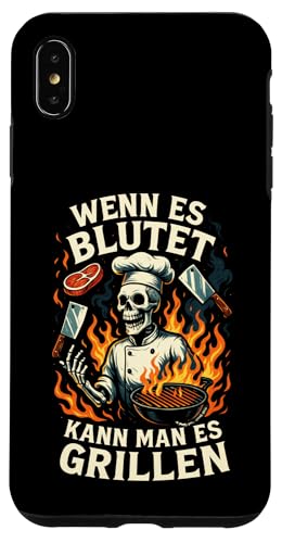 Wenn Es Blutet Kann Man Es Grillen - Bratwurst Hülle für iPhone XS Max Wenn Es Blutet Kann Man Es Grillen - Bratwurst Hülle für iPhone XS Max von Party Sommer Grillen Grillabend Grillmeister