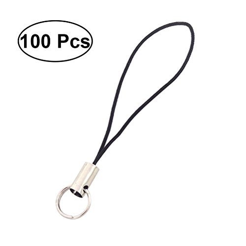 100st Hängendes Seil Handgelenk Einfache Kurze Verzierung Charm Cords Lariat Clip Telefon-lanyard Ästhetisches Schlüsselband Kamerariemen Schlüsselarmband Handy Mädchen von PartyKindom