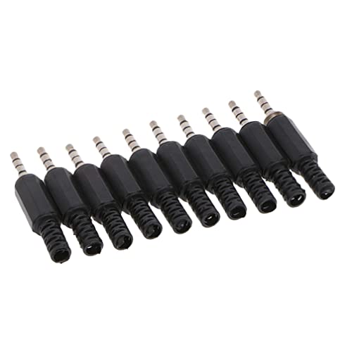 10st Stereo-stecker 3,5 Mm Lötstecker 3,5-mm-audiolot Adapterwerkzeug Für Federstecker Kopfhörer Stereo Klinkenstecker Reparieren Kopfhörer 3,5-mm-stecker Audiokopf Verbinder von PartyKindom