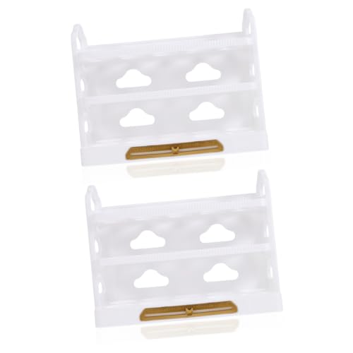 2St Aufbewahrungsbox für Eier kühlschrank eierbehälter eier kühlschrank egg holder Eierablage Eierkorb Eierkiste Schreibtisch Eierregal Lagerregal Container Eierständer pp Weiß 2St Aufbewahrungsbox für Eier kühlschrank eierbehälter eier kühlschrank egg holder Eierablage Eierkorb Eierkiste Schreibtisch Eierregal Lagerregal Container Eierständer pp Weiß von PartyKindom