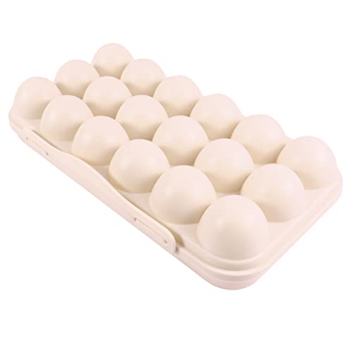 2St tragbarer Kühlschrank Eierkartons Behälter mit Deckel aufbewahrungsdose storage boxes Eierverschlussbehälter Kücheneierablage Haushalt Aufbewahrungskiste Schneebesen Container von PartyKindom