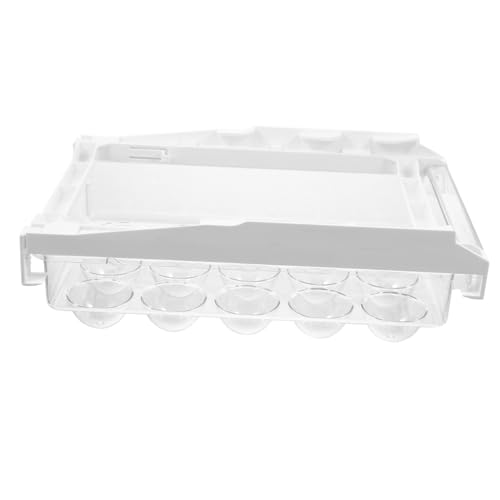 3 Stk Schublade Eierregal Kühlschrank Eierhalter egg holder for refrigerator Kühlschrank Eierkarton Eierbehälter Eierschale Container Lagerregal Eierständer Aufbewahrungskiste Abs von PartyKindom