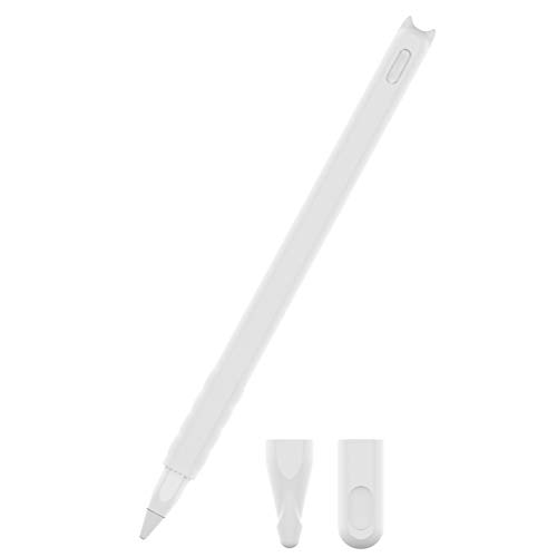 3 Stück weiche Silikonhülle Schutzhülle Kappenhalter Nib Cover Schutzhülle Skin für Stylus Pen White ( 1 Stück Stylus Pen Cover und 1 Stück Round Nib Cover und 1 Stück Nib Cover ) für Geschenk von PartyKindom