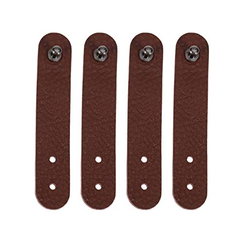 4 Stück Kabel-kopfhörer-organizer Kabel-organizer Leder-kabelaufwicklung Kabelbinder Aus Leder Wickelkopfh?rer Lederschnur-management Kabelaufwickler Bindebänder Usb Ladeständer von PartyKindom
