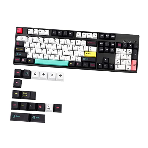 PartyKindom 1 Satz 122 Stück Tastenkappe Die Büroeinrichtung Japanisches Dekor Mechanisches Zubehör Mechanische Tastatur Computer Tastatur Weiße Tastatur Büro Zubehör Schutzfilm Klaviatur von PartyKindom