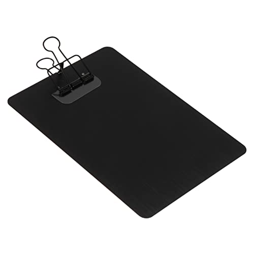 PartyKindom 1 Stück Edelstahl -Notizblock Klemmbrett mit Speicher Klemmbretter mit a5 Zwischenablage Schreiben Aufbewahrungs-Klemmbrett Papier Klemmbrettständer bedecktes Klemmbrett Schwarz PartyKindom 1 Stück Edelstahl -Notizblock Klemmbrett mit Speicher Klemmbretter mit a5 Zwischenablage Schreiben Aufbewahrungs-Klemmbrett Papier Klemmbrettständer bedecktes Klemmbrett Schwarz von PartyKindom