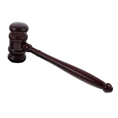 PartyKindom 1 Stück Richterhammer auktionshammer Holzhammer Gerichtsverkündungshammer Justizhammer Richter-Cosplay Hammer Richter Hammer Richterhämmer Kinderspielzeughammer hölzern von PartyKindom