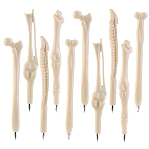 PartyKindom 10 Stück Knochenstift Kugelschreiber süße schwarze Stifte geformt Schreiben Stifte einzigartig lustiger Stift realistische Knochenformstifte lustige Stifte Neuheitsstift Abs Weiß PartyKindom 10 Stück Knochenstift Kugelschreiber süße schwarze Stifte geformt Schreiben Stifte einzigartig lustiger Stift realistische Knochenformstifte lustige Stifte Neuheitsstift Abs Weiß von PartyKindom