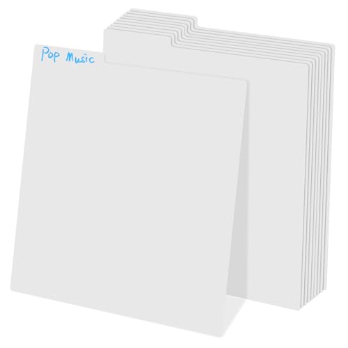 PartyKindom 10 Stück Rekordteiler aufzeichnen Aufzeichnungsteiler Index-Tabs Vinylspeicher Aufzeichnungen Musik Plattenorganisator Registerkarten des Datensatzorganisators Kartenteiler pp Weiß PartyKindom 10 Stück Rekordteiler aufzeichnen Aufzeichnungsteiler Index-Tabs Vinylspeicher Aufzeichnungen Musik Plattenorganisator Registerkarten des Datensatzorganisators Kartenteiler pp Weiß von PartyKindom