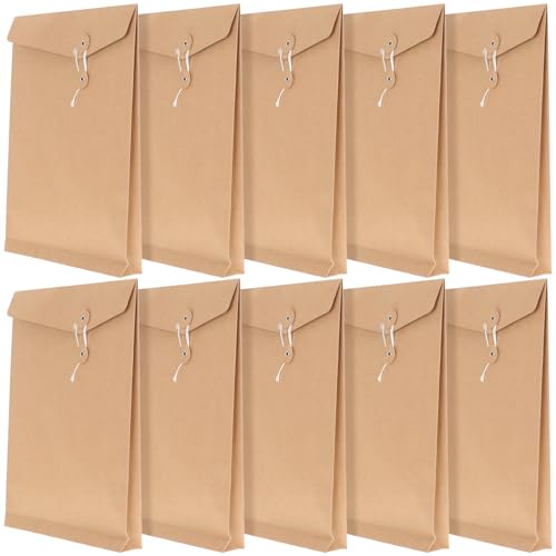 PartyKindom 10 Stück Schnur Tüte aus Kraftpapier Umschläge Dateiorganisator Dokumenten-Organizer-Umschlag Datei-Organizer-Umschlag Dokumentenhalter-Ordner Sichere Umschlagdateien Hellbraun PartyKindom 10 Stück Schnur Tüte aus Kraftpapier Umschläge Dateiorganisator Dokumenten-Organizer-Umschlag Datei-Organizer-Umschlag Dokumentenhalter-Ordner Sichere Umschlagdateien Hellbraun von PartyKindom