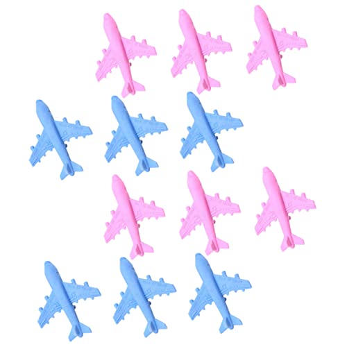 PartyKindom 12 Stück Flugzeug Radiergummi ausgefallene Schreibwaren Bleistift -Top Eraser Radiergummis in Transportform Schulmaterial Radiergummis für Flugzeuge Kindergummi Zufällige Farbe PartyKindom 12 Stück Flugzeug Radiergummi ausgefallene Schreibwaren Bleistift -Top Eraser Radiergummis in Transportform Schulmaterial Radiergummis für Flugzeuge Kindergummi Zufällige Farbe von PartyKindom