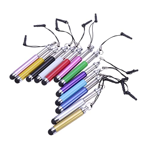 PartyKindom 12 ausziehbare kapazitive Stylus-Stifte mit Kugelzug, kapazitiver Eingabestift, Handschrift, kapazitive Stifte, kompatibel für Geschenke (zufällige Farbe) von PartyKindom