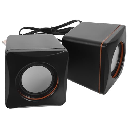 PartyKindom 1Paar Mini USB Lautsprecher für Tragbarer Desktop Lautsprecher mit Subwoofer Kompatibel mit Tablets USB Betriebene Audiolösung für Multimedia Kompakt PartyKindom 1Paar Mini USB Lautsprecher für Tragbarer Desktop Lautsprecher mit Subwoofer Kompatibel mit Tablets USB Betriebene Audiolösung für Multimedia Kompakt von PartyKindom