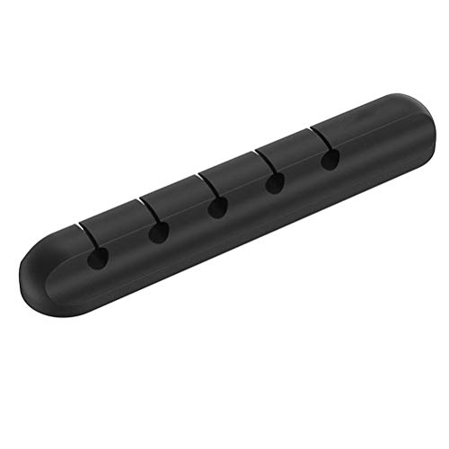 PartyKindom 1pc Haushalts- Desktop- Kabel Line Manager Organizer Silikon- Datenleitung Empfangsbefestigung für Home Office (Schwarz) für von PartyKindom
