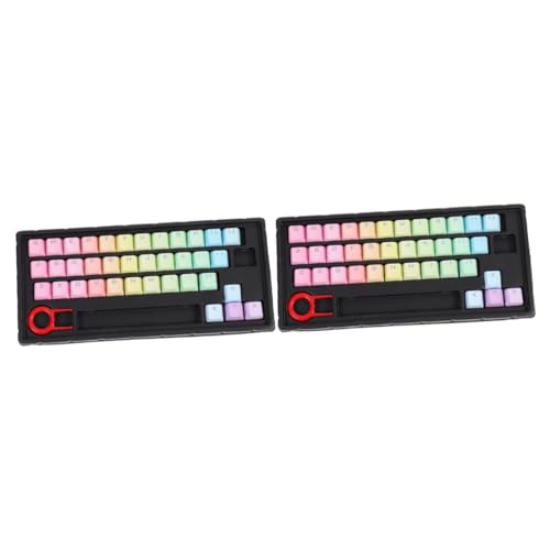 PartyKindom 2 Sätze Tastenkappe Computertastaturen Gaming-Tastatur Mechanisch Tastaturschutz Tastaturzubehör Mechanische Tastatur Computer Tastatur Tastatur-dekor Netzteil Pbt von PartyKindom