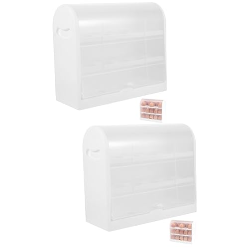 PartyKindom 2 Stück Eieraufbewahrungsbox Eierhalter Kunststoff Weiß Eierregal Desktop PartyKindom 2 Stück Eieraufbewahrungsbox Eierhalter Kunststoff Weiß Eierregal Desktop von PartyKindom