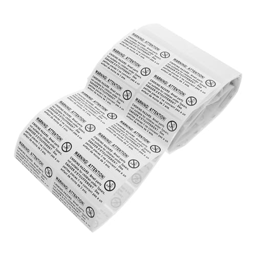 PartyKindom 200 Stücke Erstickungsgefahr Warnetiketten Warnetiketten Aufkleber Warnaufkleber Anti Erstickungszeichen Aufkleber Pvc Selbstklebend Weiß PartyKindom 200 Stücke Erstickungsgefahr Warnetiketten Warnetiketten Aufkleber Warnaufkleber Anti Erstickungszeichen Aufkleber Pvc Selbstklebend Weiß von PartyKindom