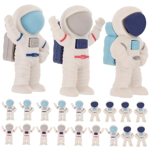 PartyKindom 24 Stück Astronautenkorrektur reiben Klassenzimmer Weltraumdekoration Mini-Radierer Jungs Figur bleistifte radiergummi Schulmaterial Schultiergummi Bulk in Schreibwaren von PartyKindom